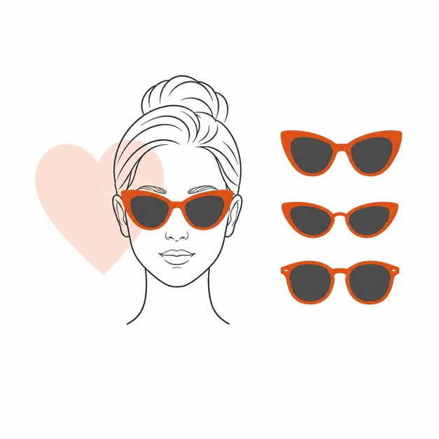 Welche Sonnenbrille f&uuml;r herzf&ouml;rmiges Gesicht